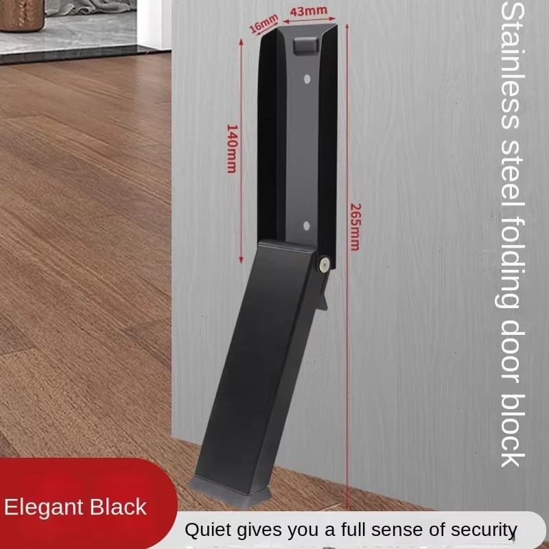 Butoir de porte de sécurité, bloqueur de porte en métal, coupe-vent, nouveau bloqueur d'espace de po