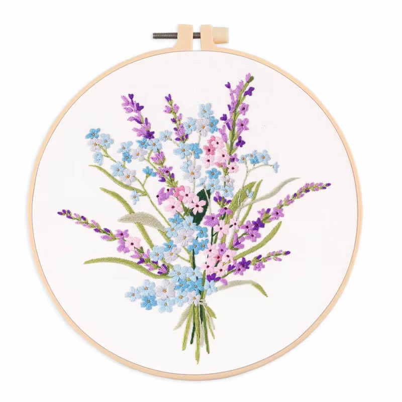 Kit de broderie pour débutants, kits de points de croix en tissu pour adultes, kits de démarrage de 