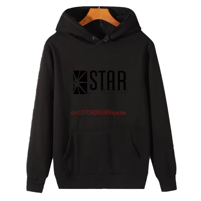 Flash Star Lab couleur noire mode graphique sweats à capuche nouveau dans sweats à capuche et sweat-