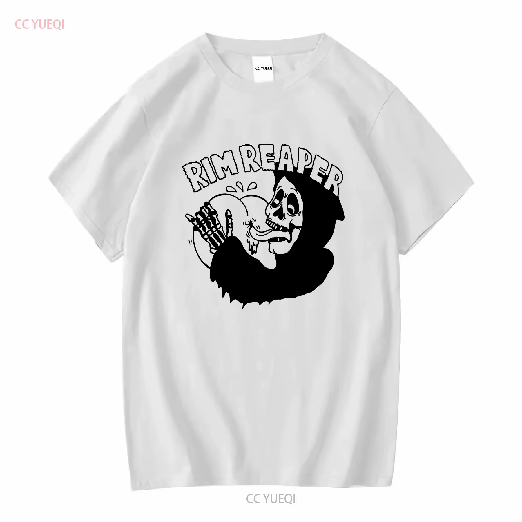 RIM REAPER T SHIRT moto hors-la-loi motard vintage lavé streetwear vêtements de créateurs mode éléga