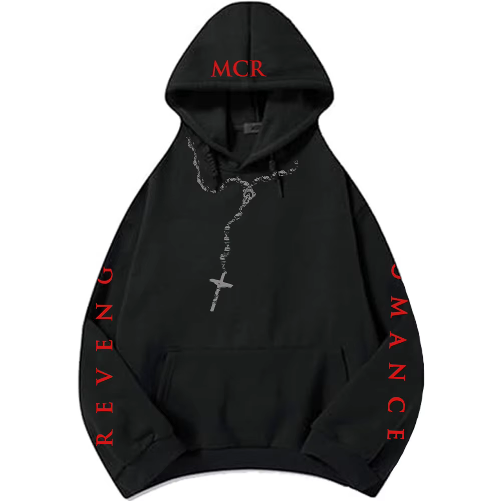 REVENGE ROSARY HOODIE MY CHEMICAL ROMANCE THREE CHEERS FOR SWEET REVENGE Sweatshirts Winter Fleece M