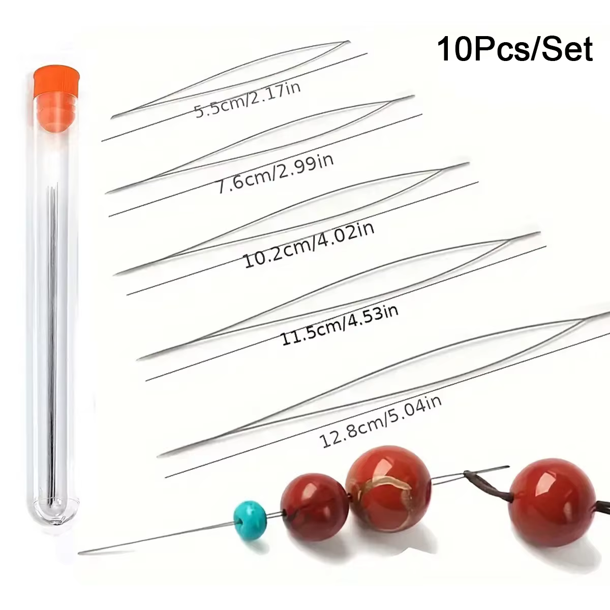 Boîte de 10 perles grossières ouvertes, deux de chacune des cinq TANOpen, + perles grossières, brico