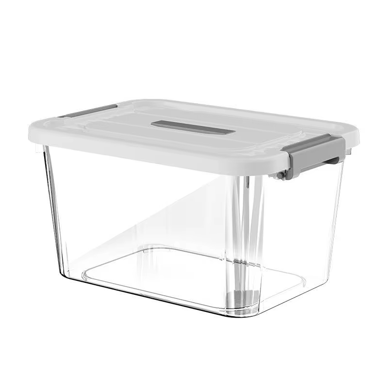 Transparent Storage Box Organizing Box Plastic Box With Lid Portable Storage Box Multi Size Clothing