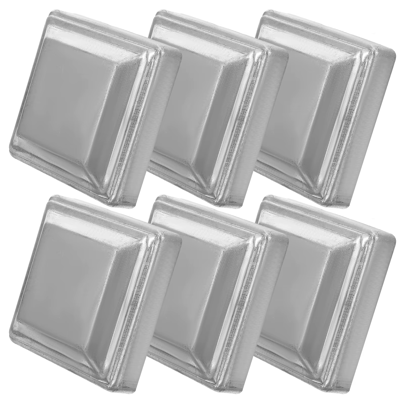 Bouchons de poteaux de clôture en fer 80x80mm, 6 pièces, couvertures de garde-corps décoratives, piè