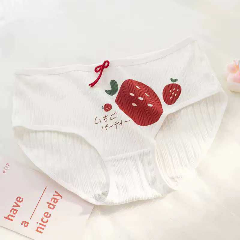 Sous-vêtements en coton pour femmes, culotte de dessin animé Kawaii, Sexy Loli, Lingerie douce et re