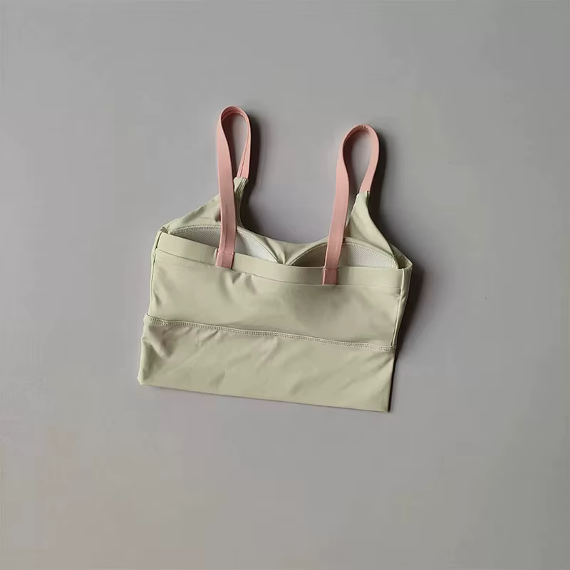 Soutien-gorge de yoga Naked Feel avec coussinets intégrés, séchage rapide, antichoc, débardeur de sp