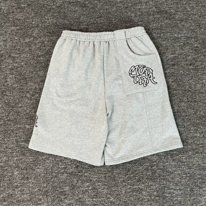 Sweat-shirts Mertra pour hommes et femmes, broderie de logo de haute qualité 1:1, coton pur, gris