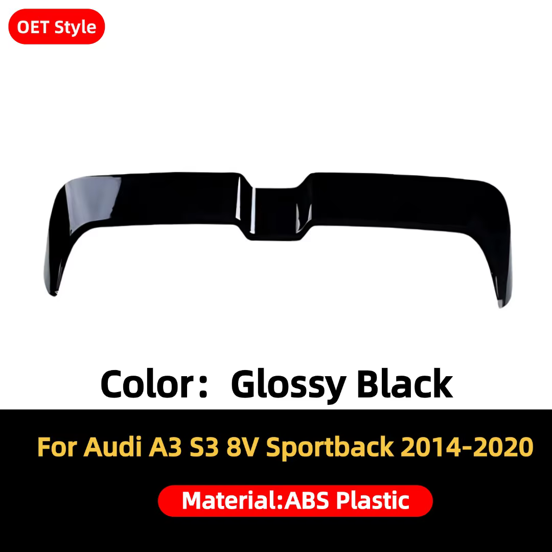 Pour Audi A3 8V S3 2014-2020, aileron arrière sport, spoiler de coffre, déflecteur d'air, accessoire