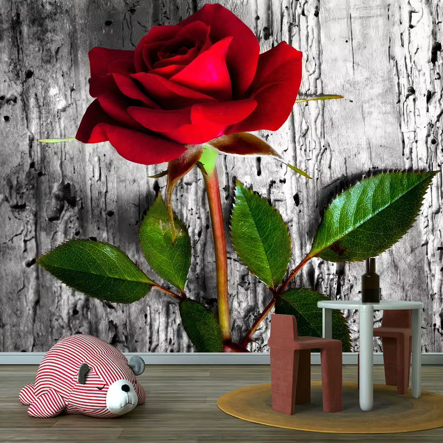 20+ papiers peints féminins pour salon, motif floral naturel rose, fond rose, auto-adhésifs en optio