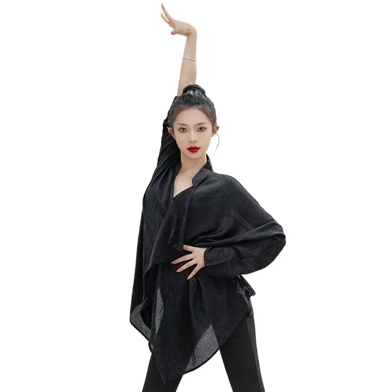 Costume de brevLatine Noire pour Adulte, Chemise Amincissante à Manches sulf, Ligne Moderne, Robe d'
