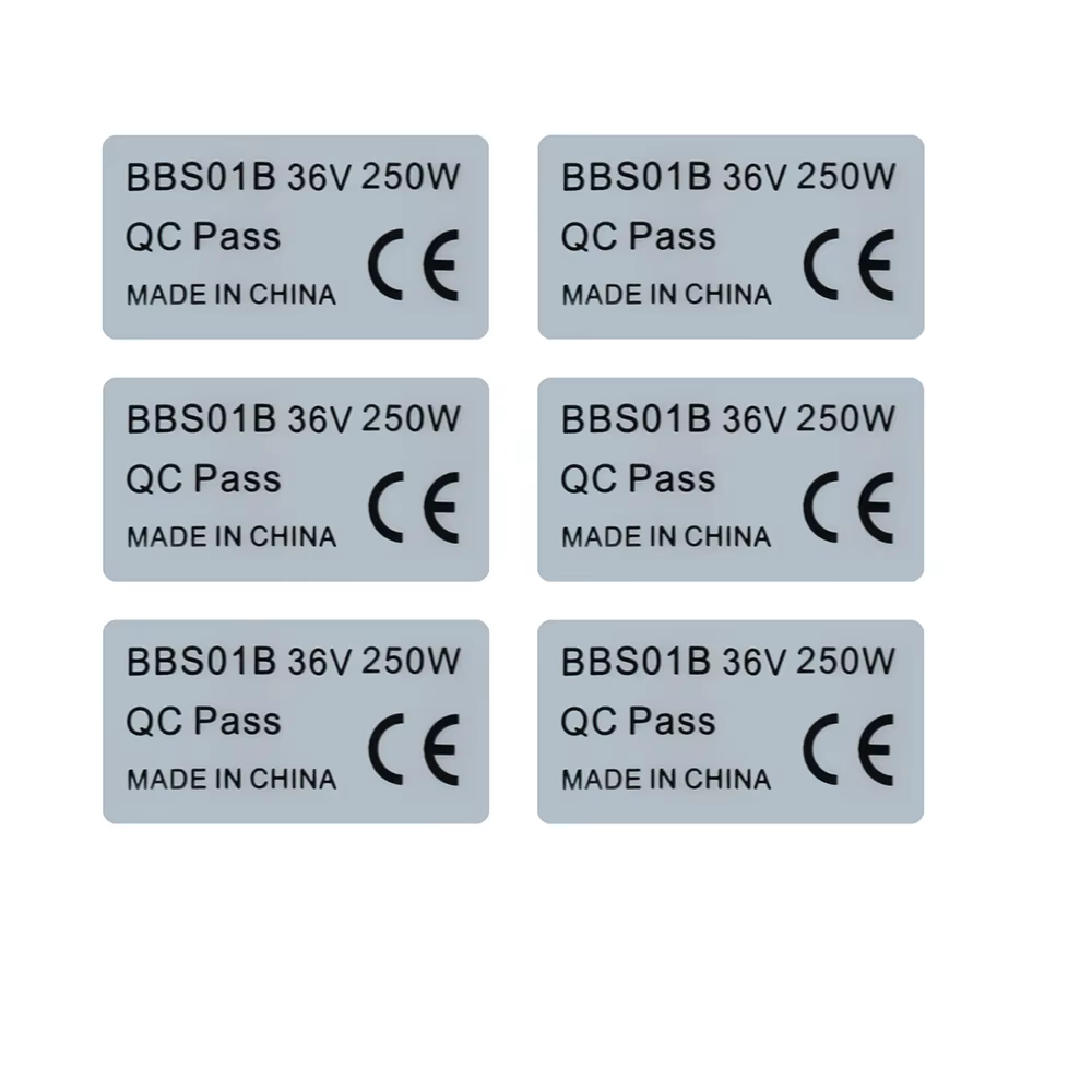 Étiquette autocollante pour moteur BAFANG, 6 pièces, accessoires pour moteur à entraînement central,