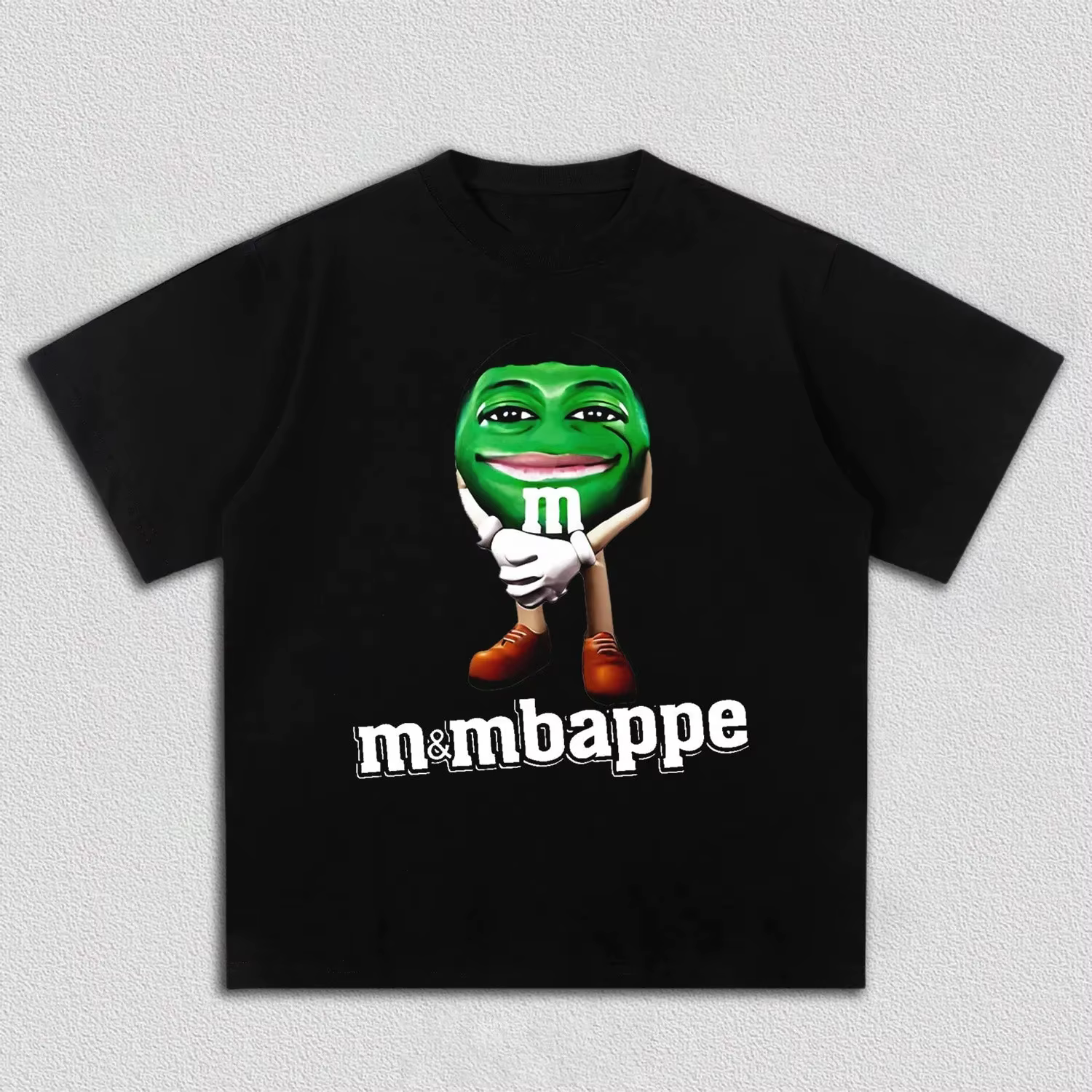 T-shirt humoristique Y2K surdimensionné en coton 100% pour homme et femme, motif Meme de football Mb
