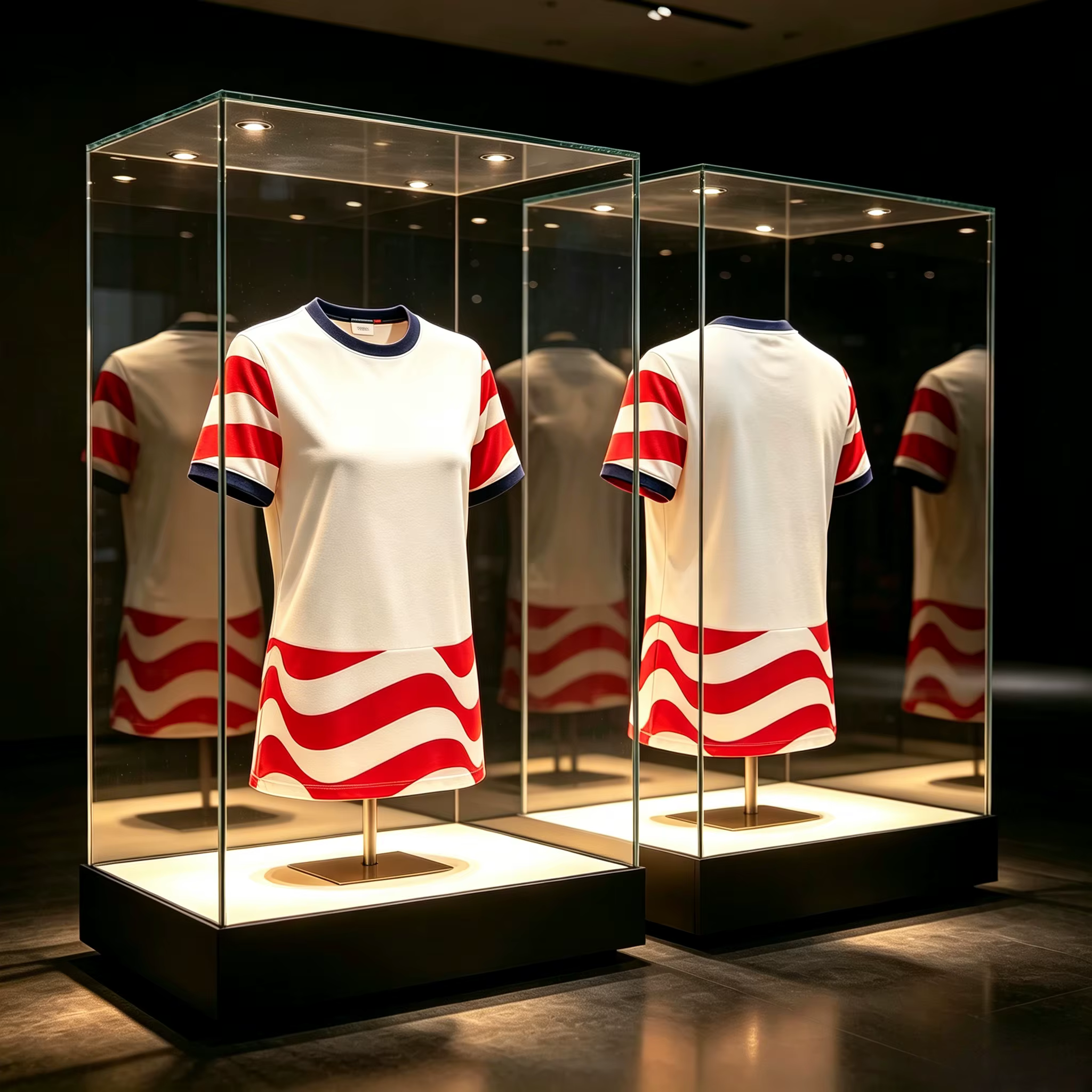 Maillot de football style USA pour homme, rouge et blanc rayé, rétro, pour les fans de l'équipe nati