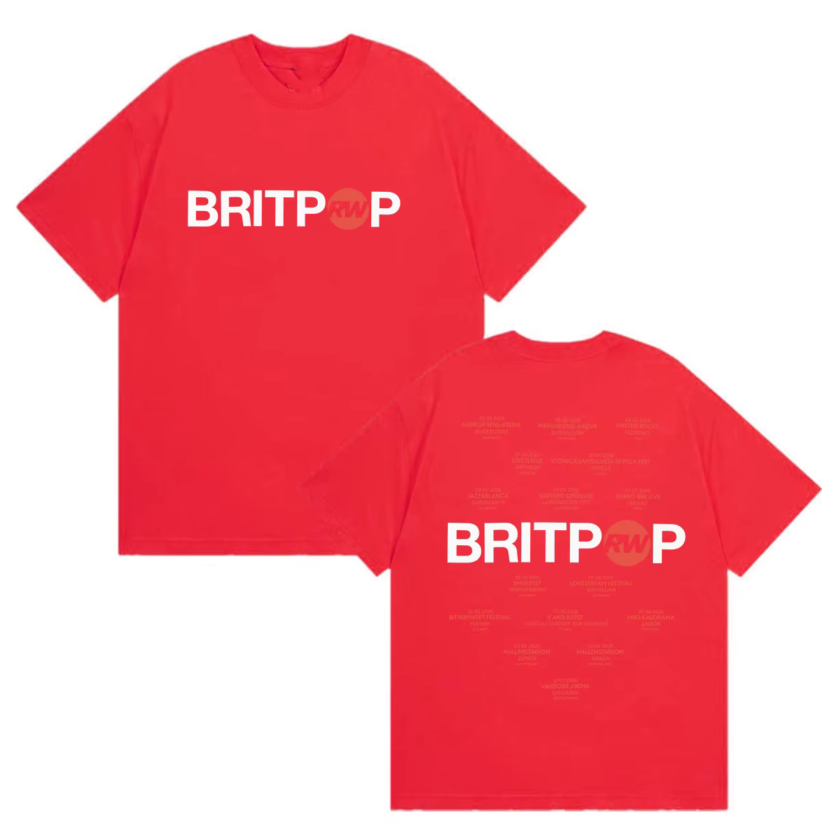 Robbie Williams BRITPOP Album 2026 T-shirts imprimés pour hommes et femmes Hip Hop Pop Music T-shirt