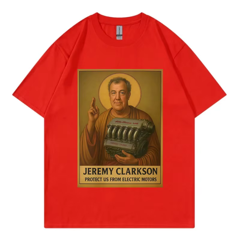 Jeremy Clarkson Protect Us From Electric Motors T-shirt Top Gear Funny Meme Graphic T Shirt Unisex C