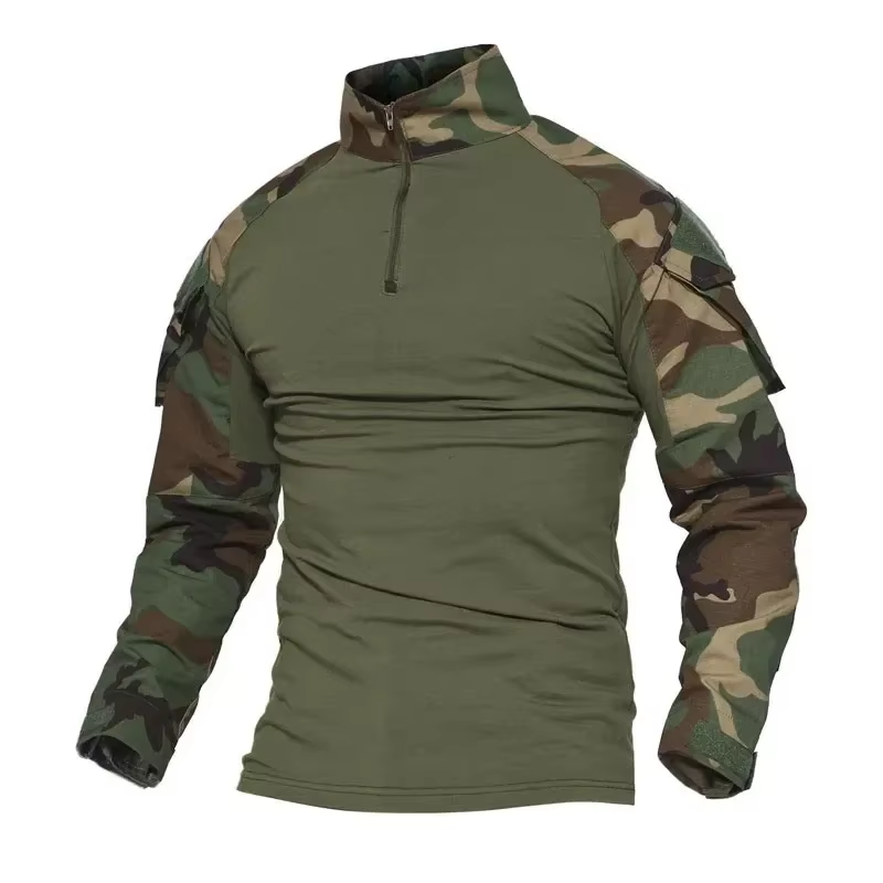 T-shirts tactiques Airsoft tactique armée chemise de Combat Paintball respirant militaire armée CP c