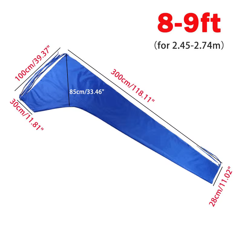 8-9/9-10/10-11/11-12/12-13Ft Voile De Voile Boom Couverture de Bateau 600D Imperméable Anti-uv Vent 