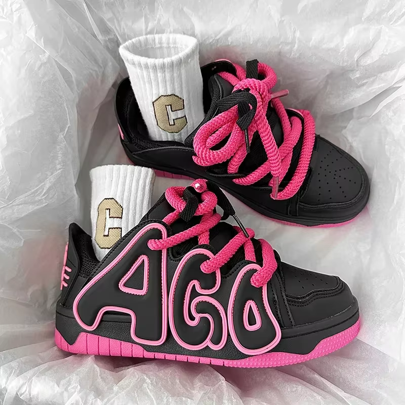 Chaussures de skateboard streetwear hip-hop pour hommes, baskets décontractées unisexes, chaussures 