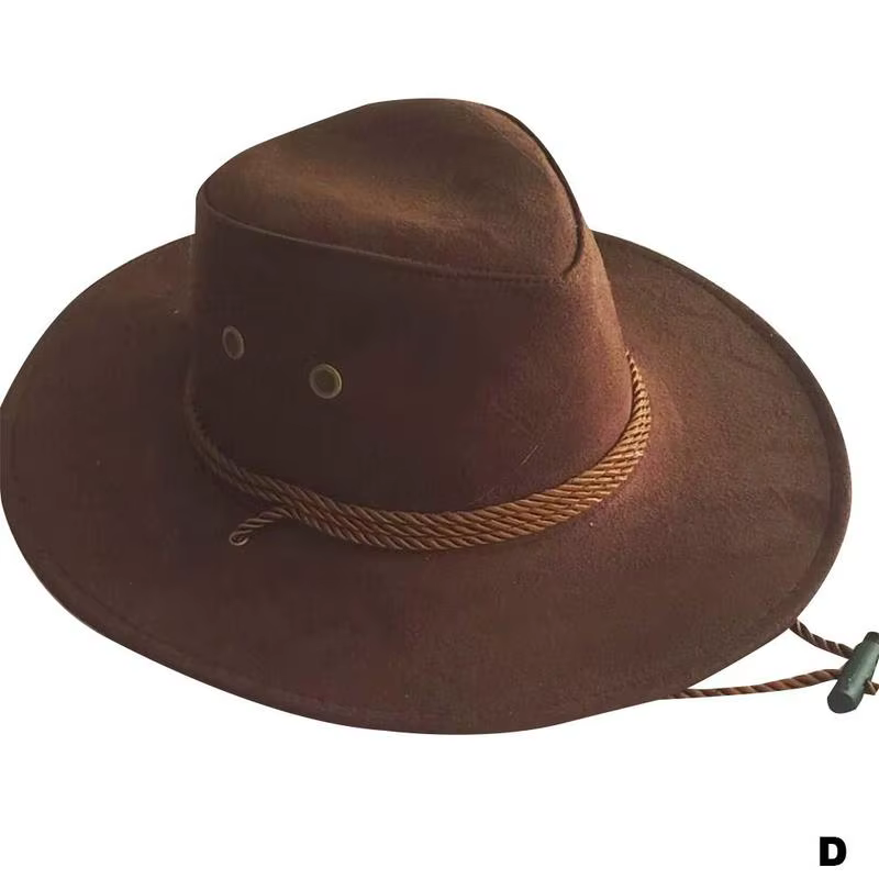 Couleur hommes Western Cowboy chapeau grand bord Gentleman Cowgirl Jazz cadeaux West Cowboy chapeau 