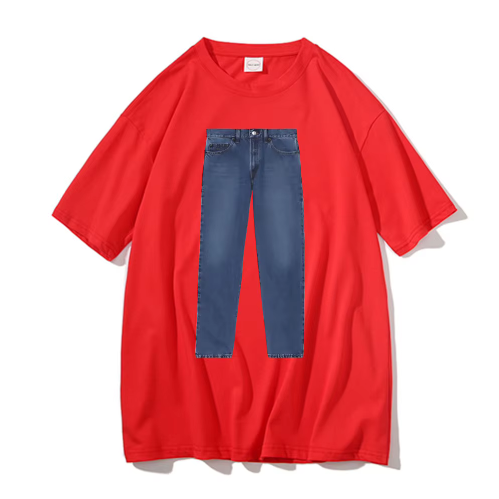 Drôle jean blague Meme T-shirt hommes femmes marque de mode coton T-shirt nouveauté à manches courte