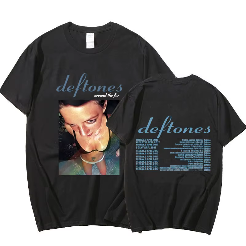DEFTONS-T-Shirt 100% Coton Unisexe, Streetwear, Punk, Hip Hop, Gothique, Rétro, Respiré, de Haute Qu