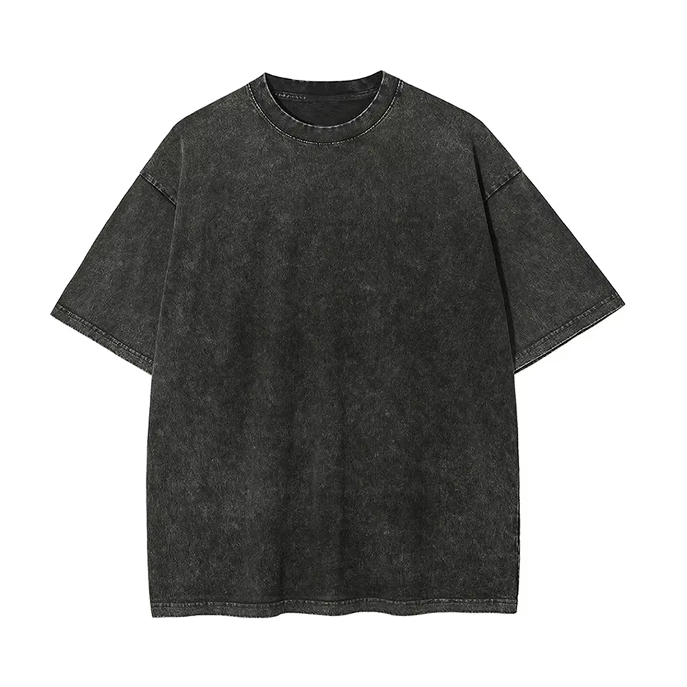 T-shirt graphique One Piece unisexe en coton délavé vintage à manches courtes, style streetwear Y2K,