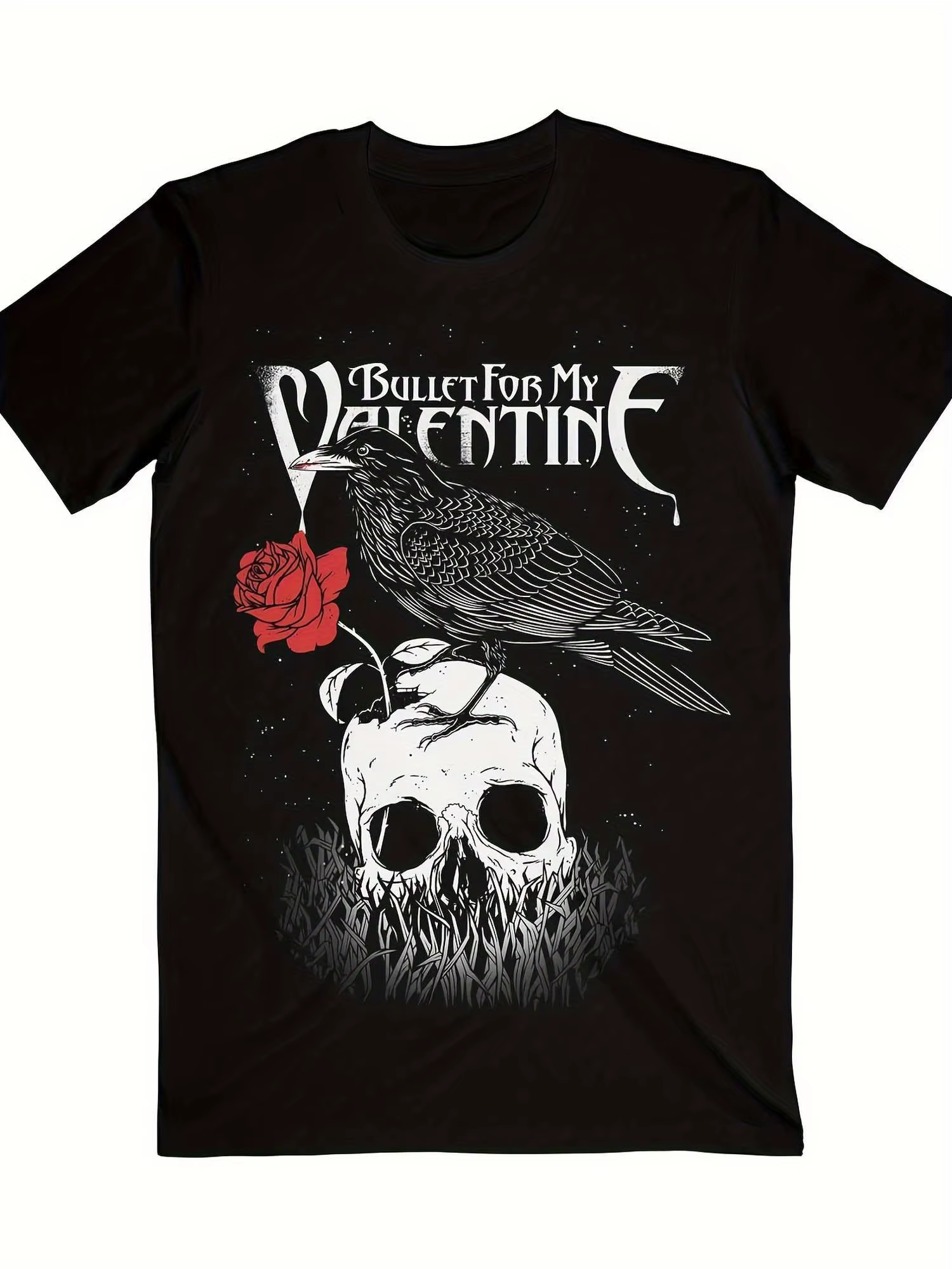 Bullet For My Valentine Raven T-Shirt 100% coton graphique à manches courtes chemise unisexe hommes 