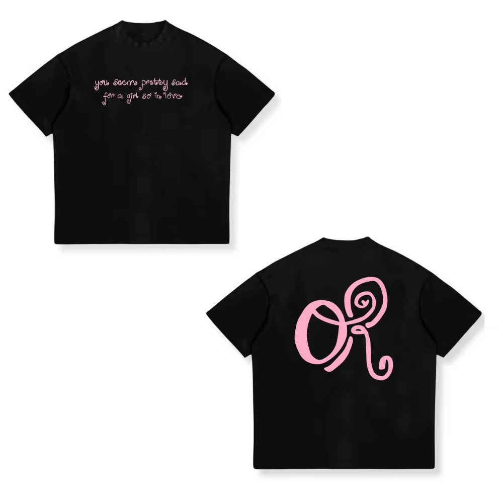 T-shirt graphique unisexe en coton Y2k, surdimensionné, Vintage, Harajuku, Livia You Seem Pretty Sad