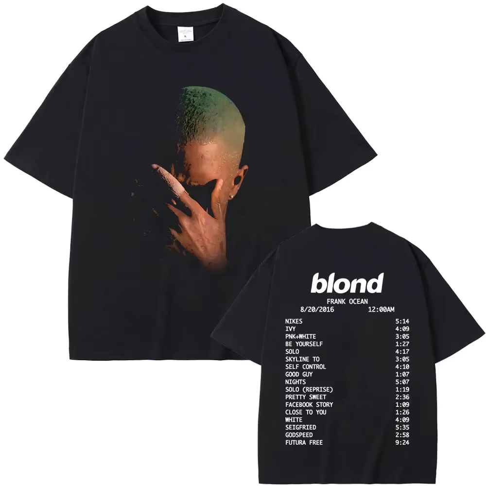 T-shirts graphiques vintage Frank Fashion pour hommes et femmes, tendance Hip Hop Océan, T-shirt Blo