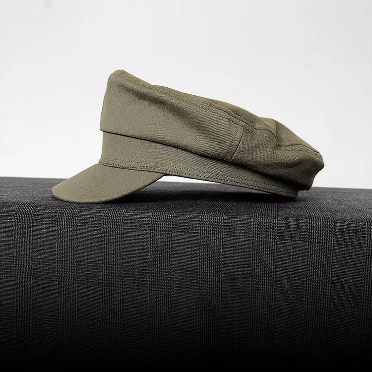 Casquette plate marine vintage, chapeau à visière tendance, béret militaire rouge rétro pour homme, 