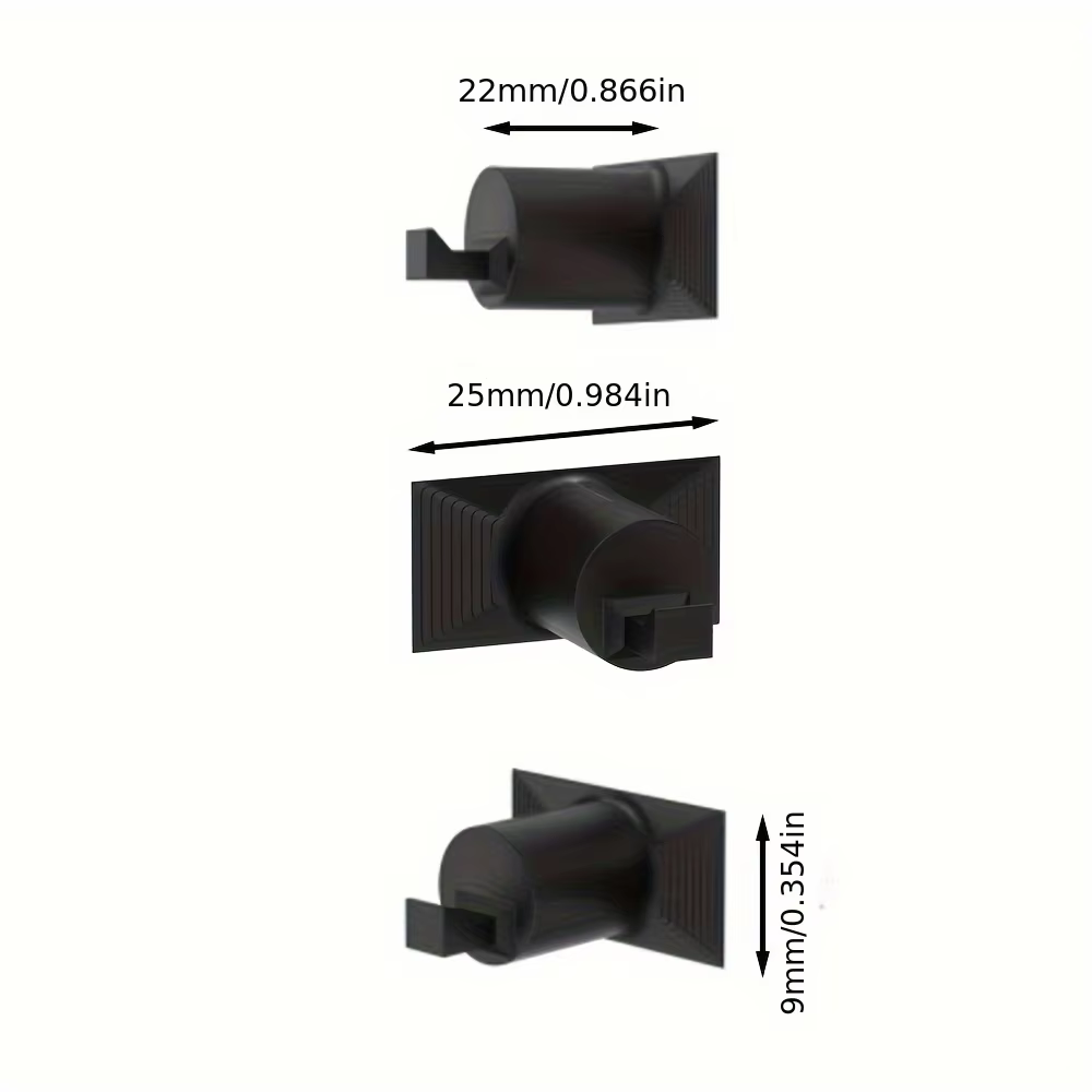 Paquet de 5 crochets pour panneaux acoustiques à rainure de 14 mm, conception sans perçage, crochets