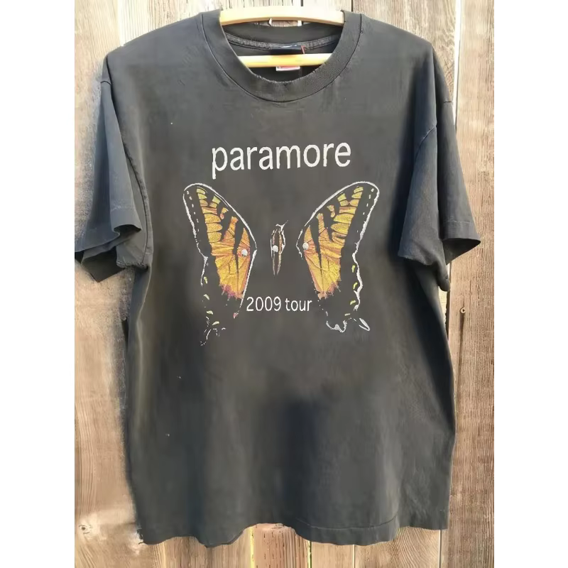 T-shirt rétro PARAMORE 2009 Tour, nouveau Style d'été, T-shirt en coton décontracté unisexe à la mod