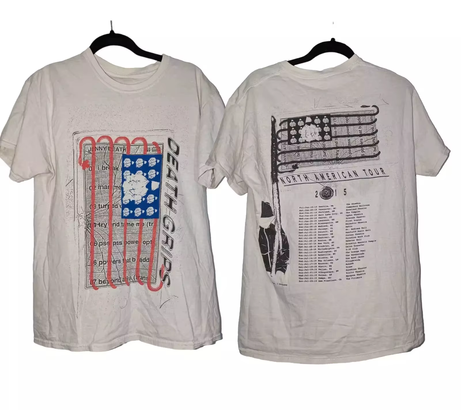 Death Grips North America Tour 2015 t-shirt pleine taille S-5XL KN947