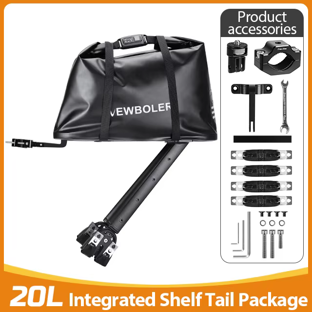 NEWBOLER porte-bagages de vélo en alliage d'aluminium 20L serrure à code d'accès Bikepacking adapté 