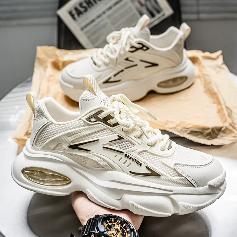 Baskets basses pour hommes pour l'automne 2025, chaussures de course en maille respirante, semelle é