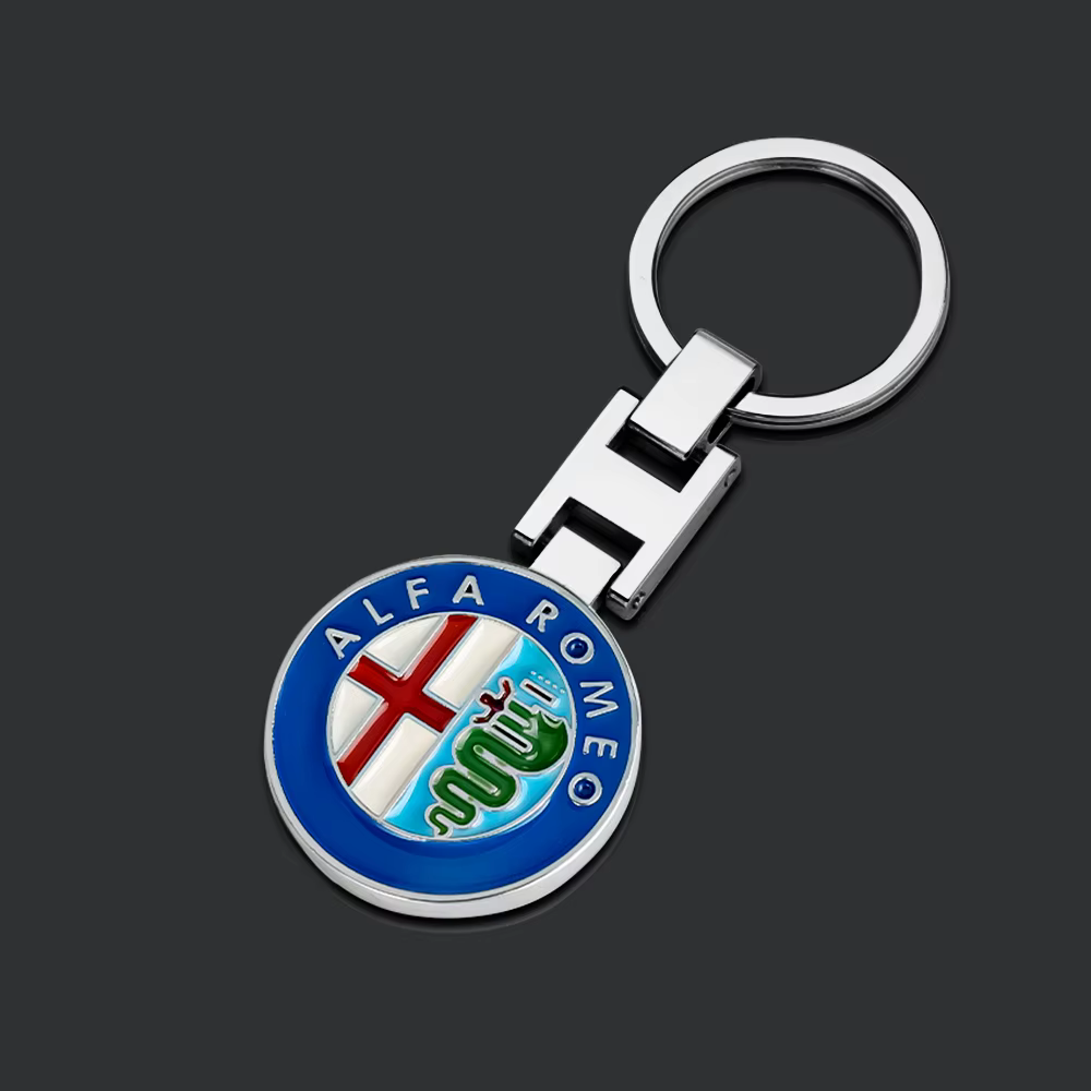Porte-clés emblème de voiture, accessoires de style pour Alfa Romeo Giulia Stelvio Giulietta 156 159