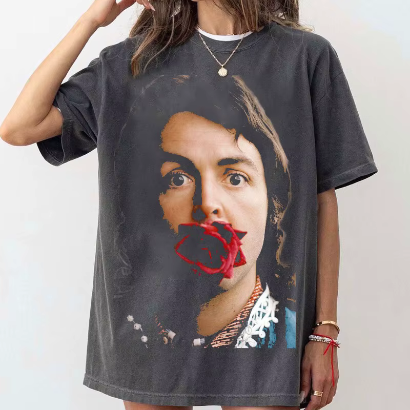T-shirt de la tournée de Paul McCartney, t-shirt unisexe avec affiche vintage The Beatles Art pour f