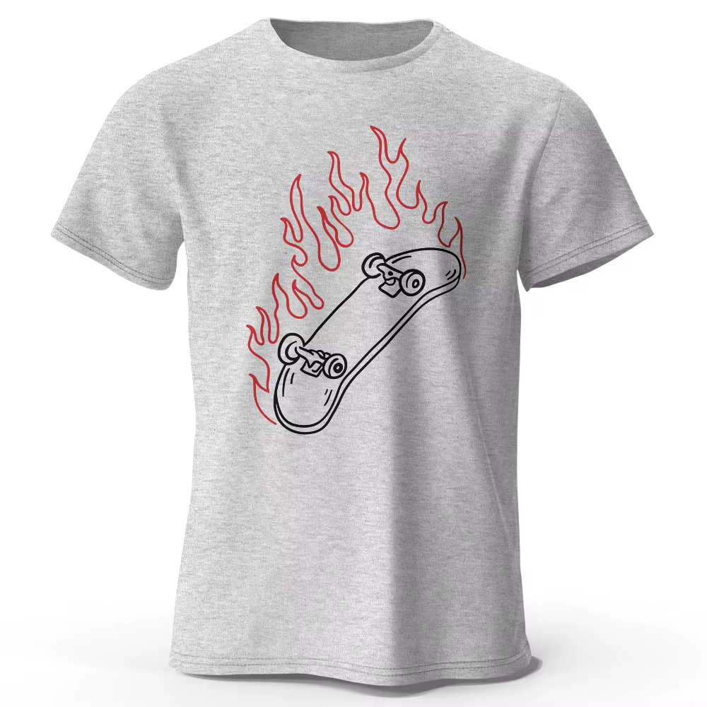 T-Shirt graphique pour les amateurs de skateboard pour hommes, 100% coton, HIP, salle de bain, style
