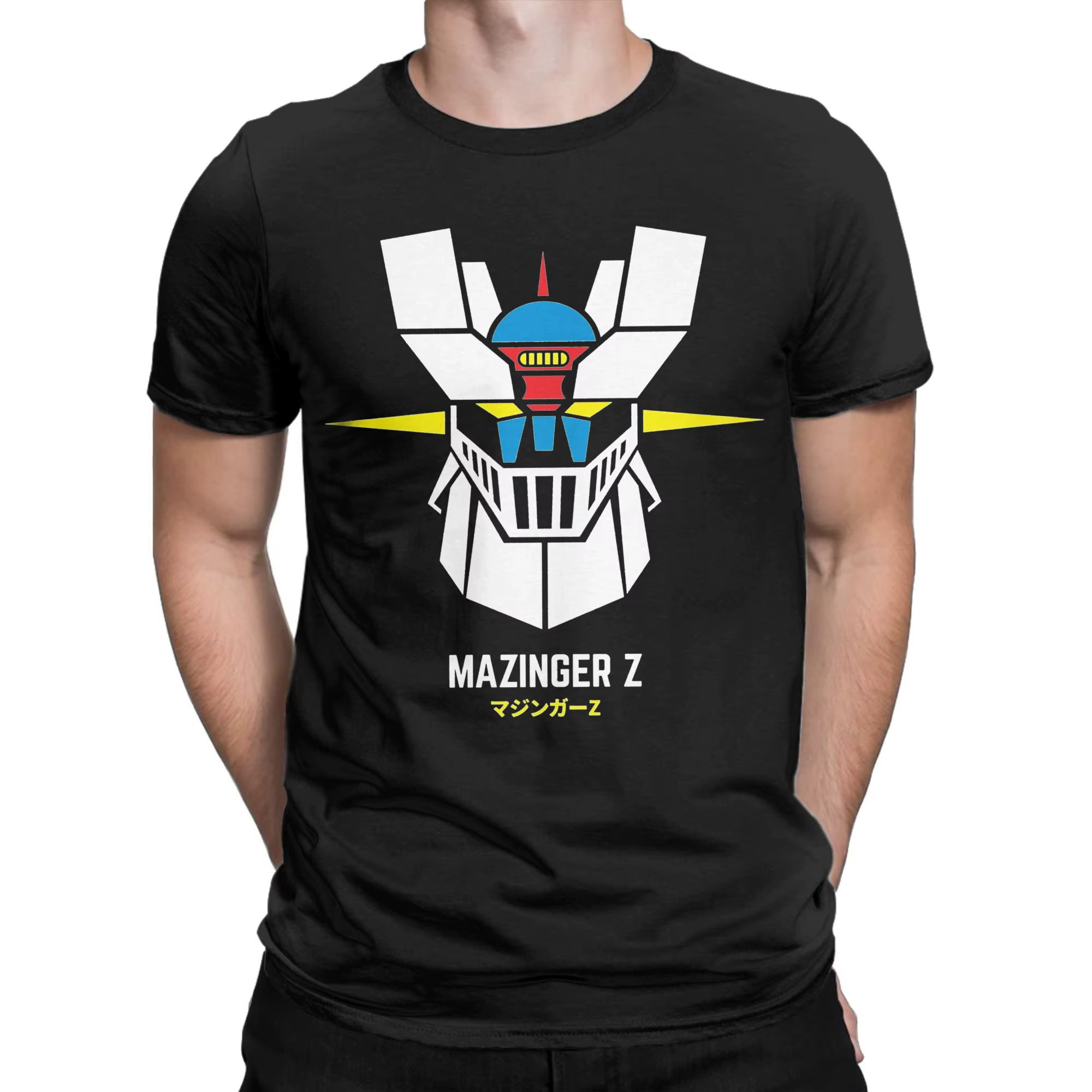 Mazinger Z couleur hommes femmes t-shirts Vintage T-Shirt à manches courtes col rond T-Shirt pur cot