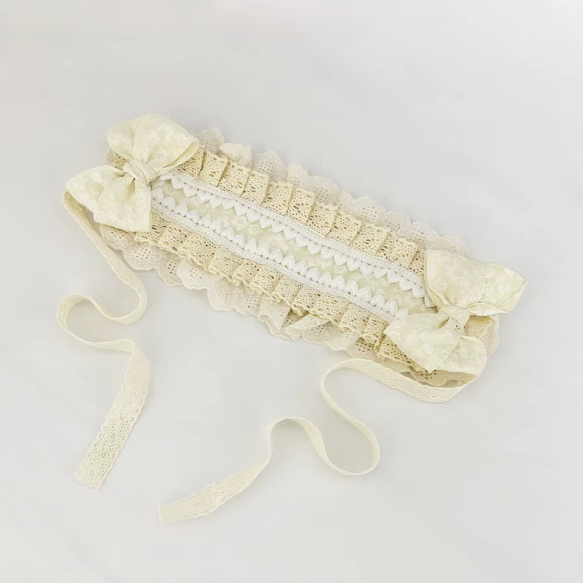 Bandeau Lolita avec nœud en dentelle, Style CLA, accessoire pour cheveux mignon Balletcore, Compatib