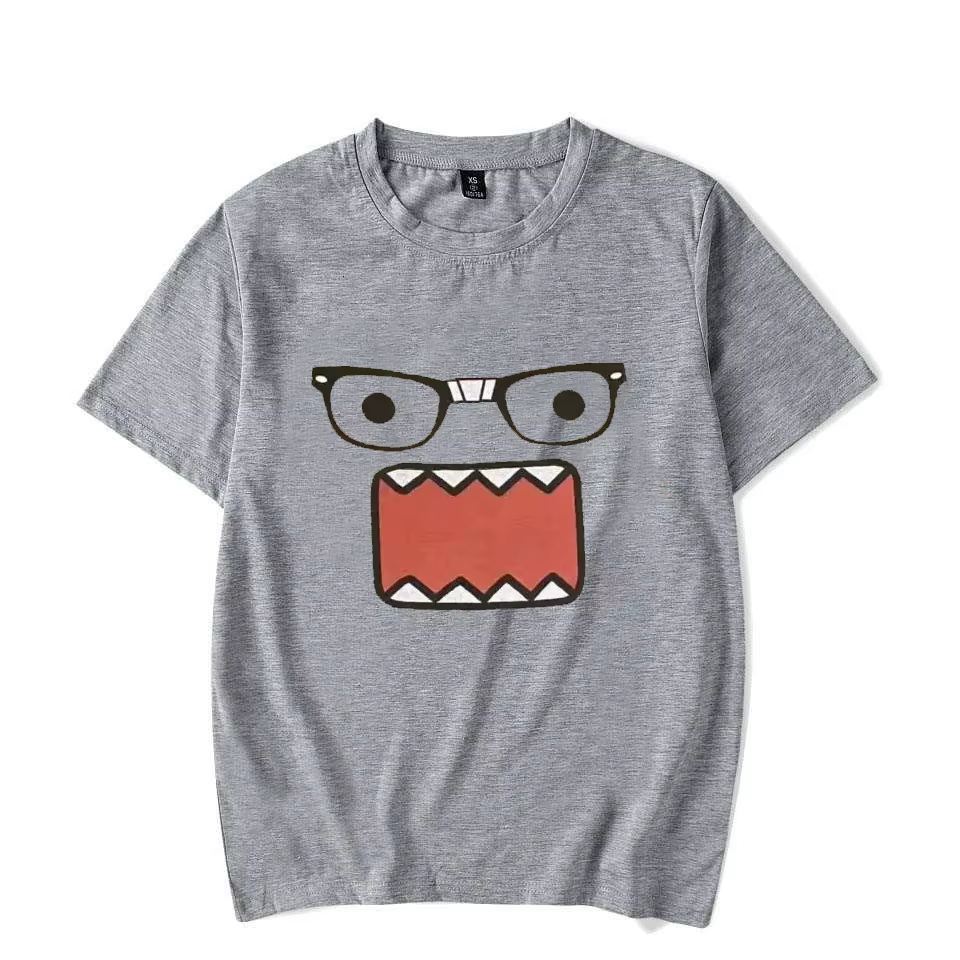 Kawaii motif surdimensionné Y2K nouveau T-Shirt imprimé rétro femmes col rond T-shirt ample hommes r