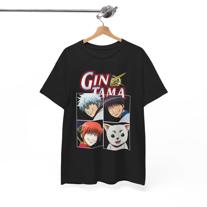 T-shirt Gintama unisexe, vêtements tendance toute l'année, vêtements de personnalité, surdimensionné