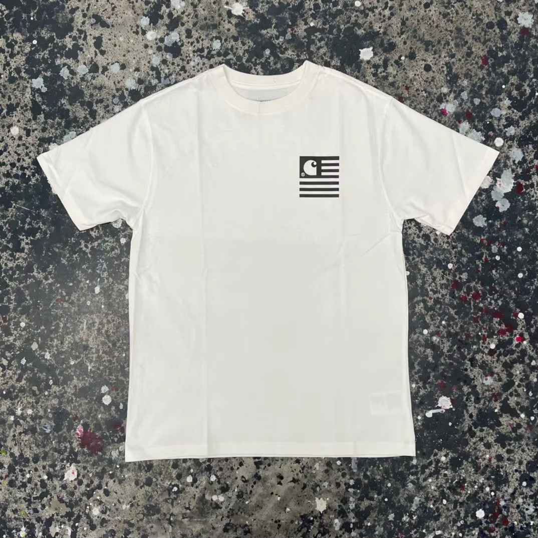 T-shirt Carhartt tendance 2026 à manches courtes en pur coton de haute qualité pour hommes et femmes
