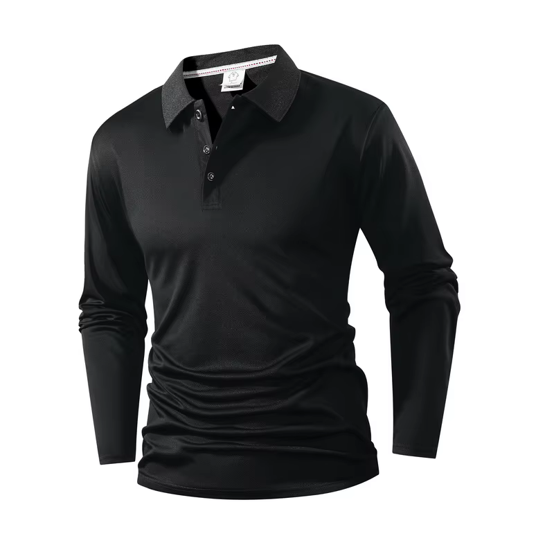 Polo ample, confortable et à la mode pour hommes, polyvalent dans les tendances printemps-automne, h