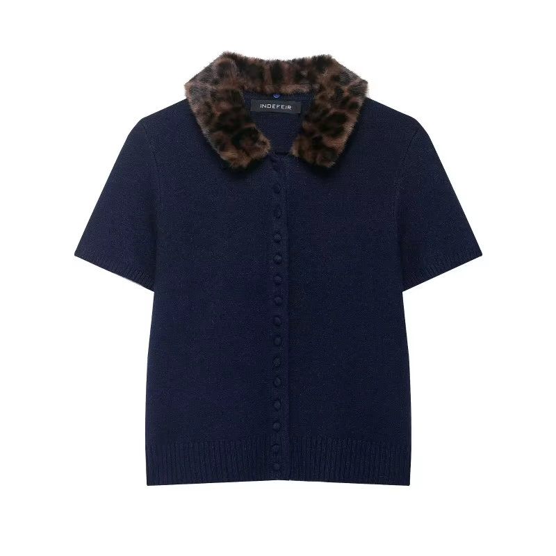 Le nouveau style automne 2025 est un cardigan à manches longues simple et polyvalent de couleur unie