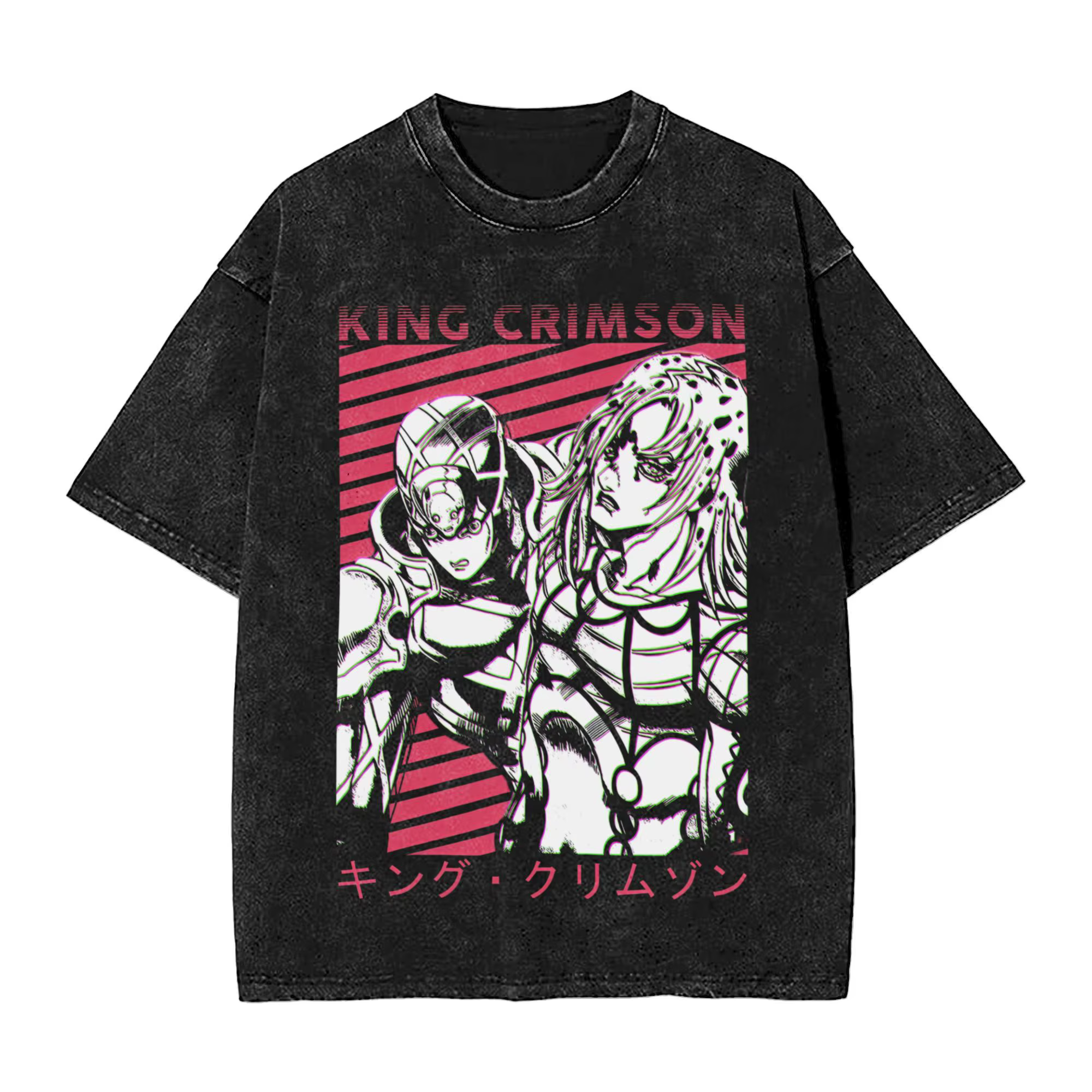 Anime Jojo's Bizarre Adventure Joseph Joestar Kira Killer T-shirt Men Manga Vintage Tshirts Harajuku