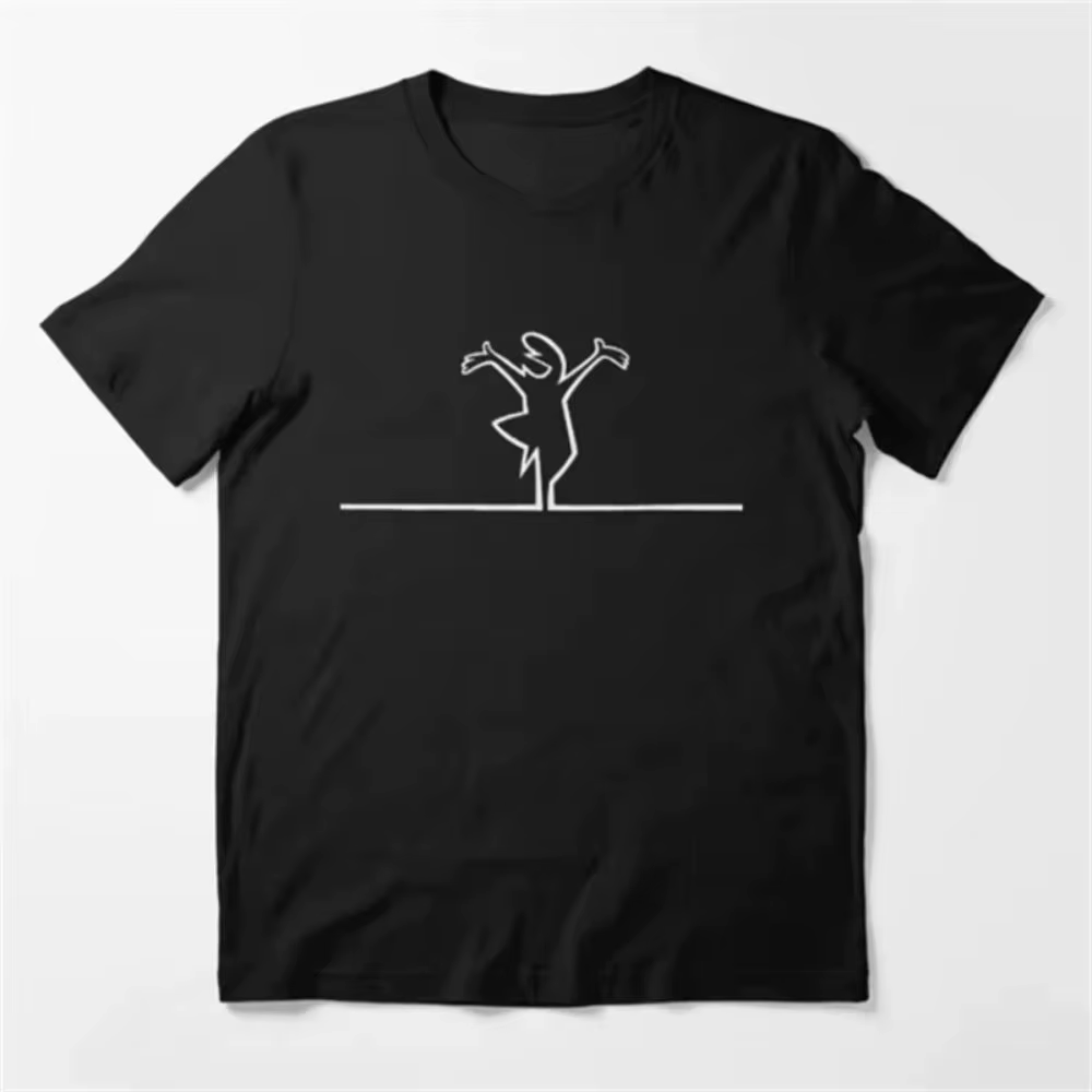 Drôle Meme hauts créatif La Linea la ligne Osvaldo Cavandoli TV T-Shirt hommes mode femmes t-shirts 