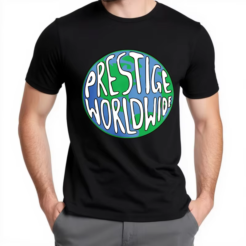 T-shirt homme chemise en coton Hip-hop été pour hommes t-shirt Prestige dans le monde entier Globe c