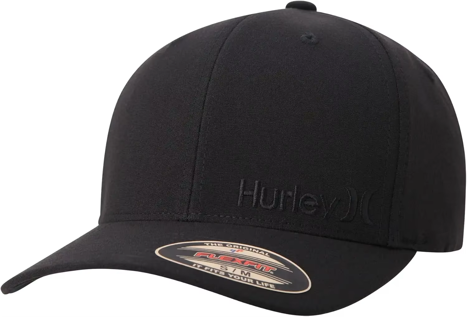 Casquette de baseball H-Hurley pour homme, modèle Flexfit à visière courbée, style trucker ajusté, a