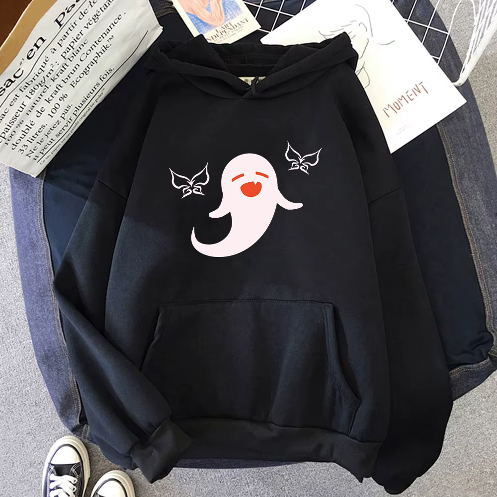 Sweat-shirt à capuche unisexe, Streetwear, Genshin Impact, pull-over Hu Tao, Anime graphique, vêteme